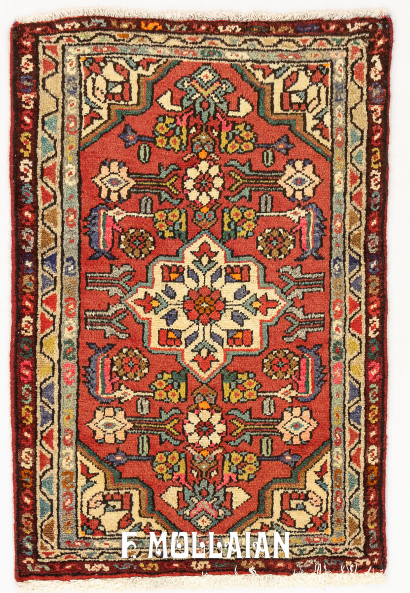 Hamedan Persian Rug Floral Design (85x56 cm)